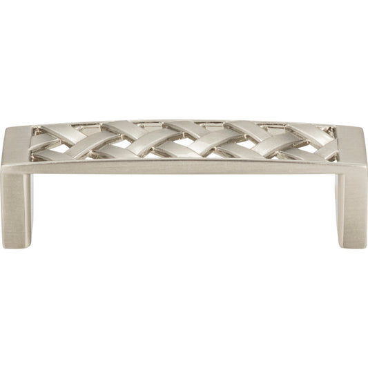 ATLAS 310-BRN Lattice 3" Center to Center Bar Pull , Brushed Nickel