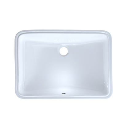 TOTO LT540G#01 21-1/4" X 14-3/8" Large Rectangular Undermount Bathroom Sink With Cefiontect - Cotton White