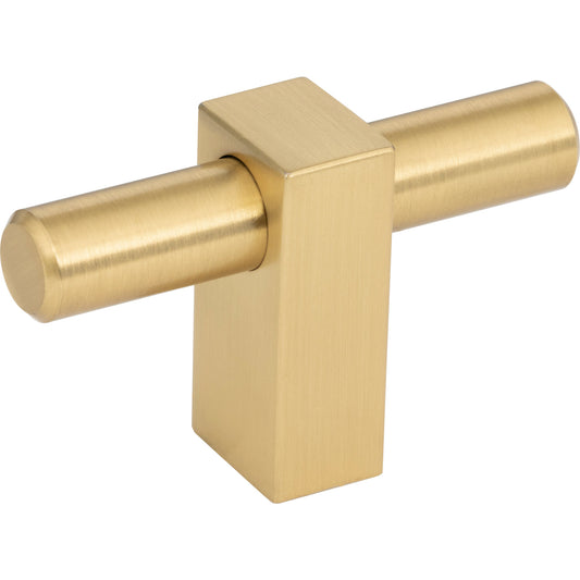 JEFFREY ALEXANDER 478T-BG Larkin 1 2-3/8" Length Bar Knob - Brushed Gold