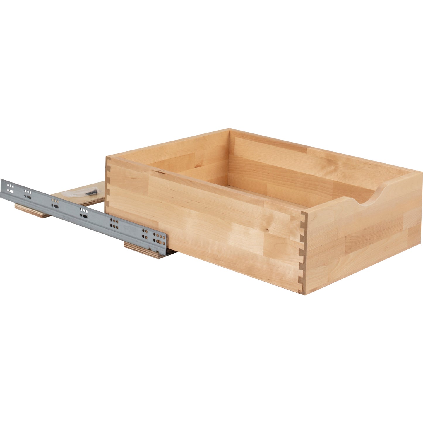 HARDWARE RESOURCES RO18-WB 18" Wood Rollout Drawer - UV Coated