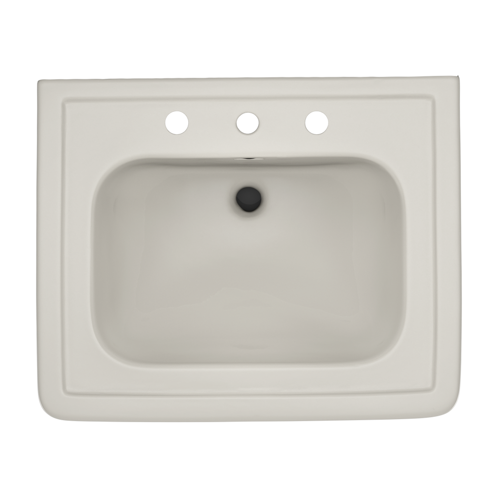 TOTO LPT530.8N#12 Promenade 27-1/2" X 22-1/4" Rectangular Pedestal Bathroom Sink For 8 Inch Center Faucets - Sedona Beige