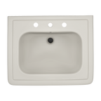 TOTO LPT530.8N#12 Promenade 27-1/2" X 22-1/4" Rectangular Pedestal Bathroom Sink For 8 Inch Center Faucets - Sedona Beige