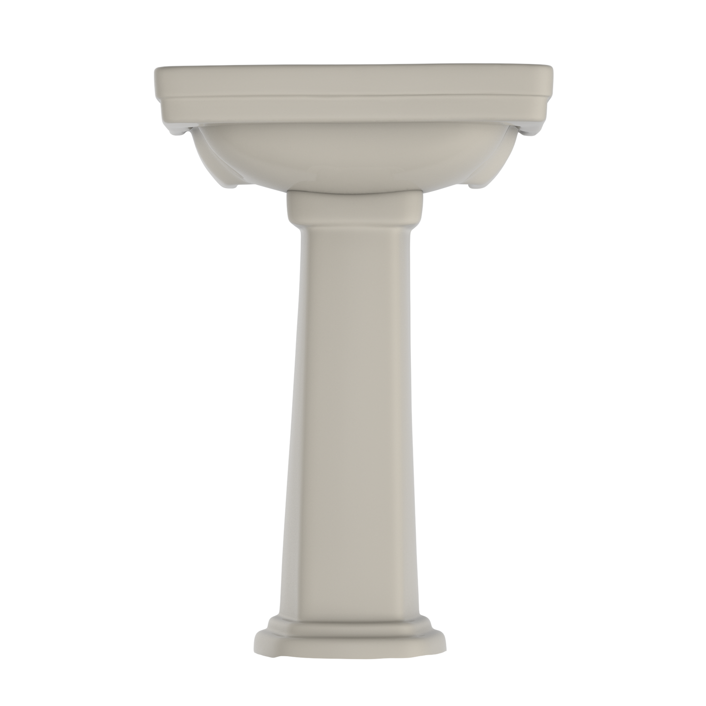 TOTO LPT532.4N#03 Promenade 24" X 19-1/4" Rectangular Pedestal Bathroom Sink For 4 Inch Center Faucets - Bone
