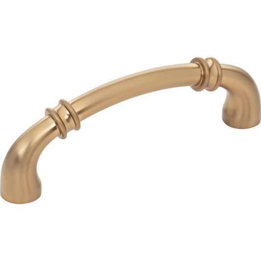 JEFFREY ALEXANDER 445-96SBZ Marie 96 mm Center-to-Center Bar Pull - Satin Bronze