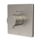 TOTO TBV02401U#BN Square Thermostatic Mixing Valve Shower Trim - Brushed Nickel