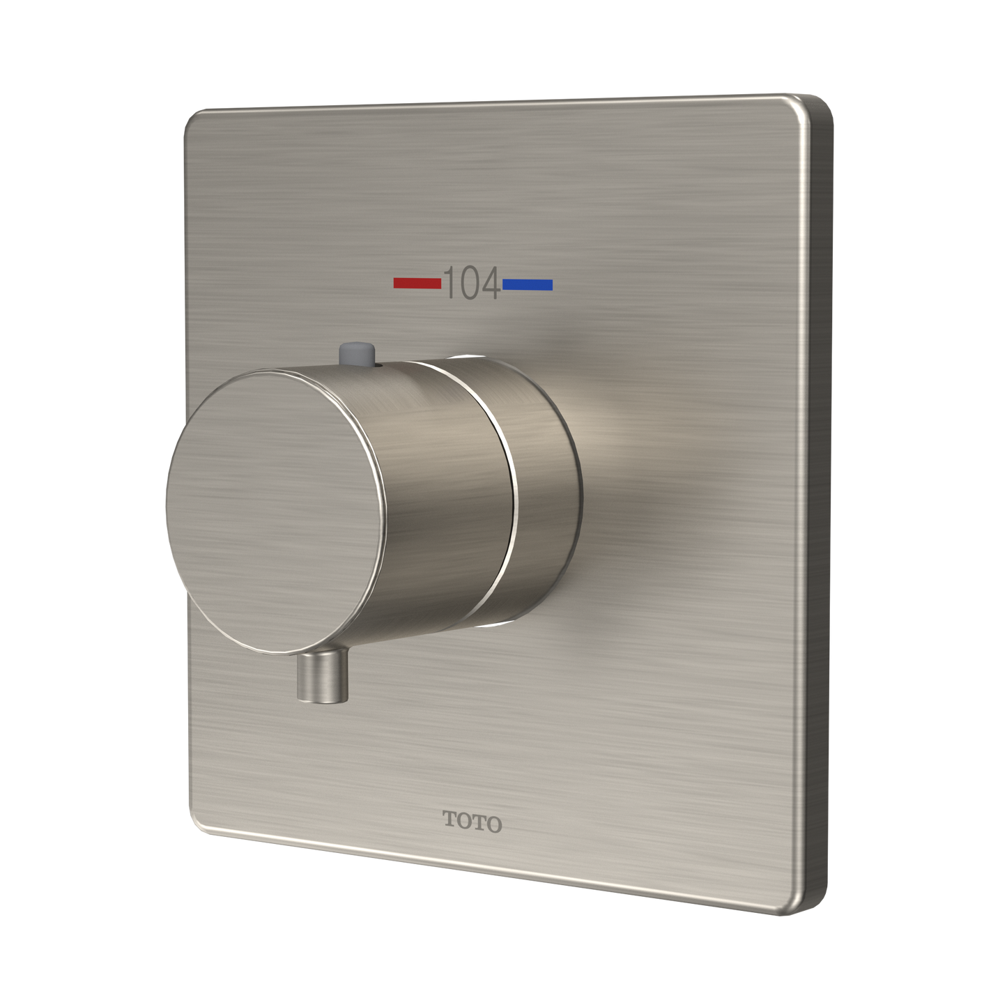 TOTO TBV02401U#BN Square Thermostatic Mixing Valve Shower Trim - Brushed Nickel