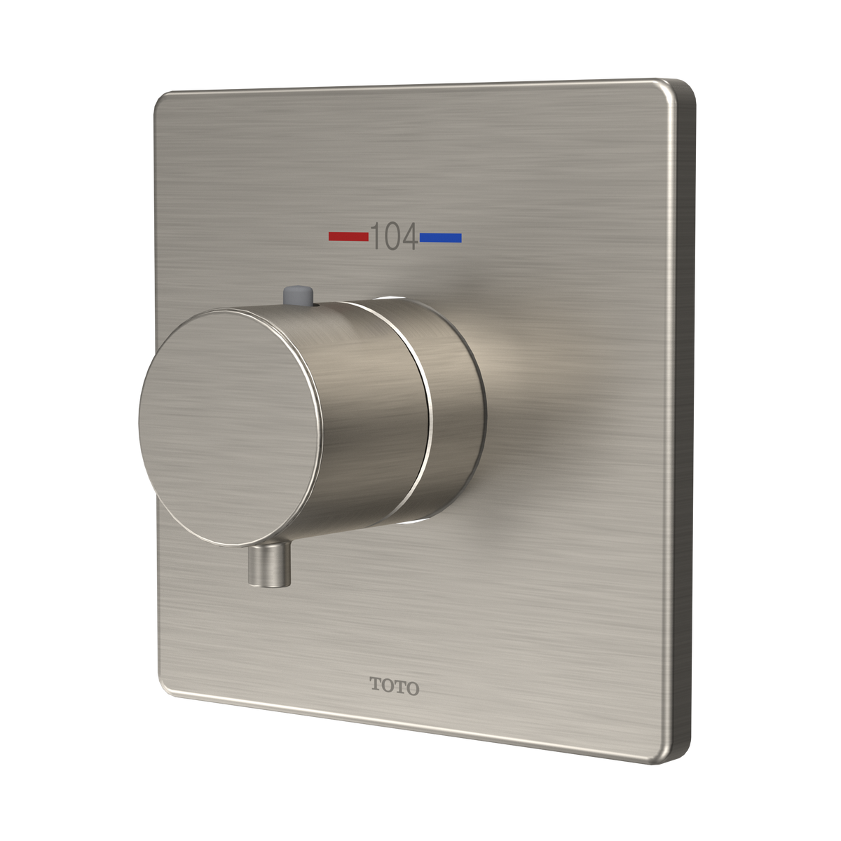 TOTO TBV02401U#BN Square Thermostatic Mixing Valve Shower Trim - Brushed Nickel