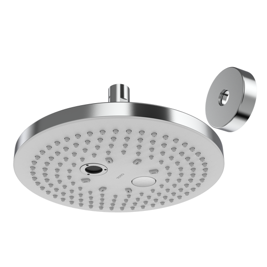 TOTO TBW01004U1#CP G Series 2.5 Gpm Two Spray Function 8.5 Inch Round Showerhead With Comfort Wave And Warm Spa - Polished Chrome