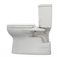 TOTO MS474124CUFG#11 Vespin II 1G Two-Piece Elongated 1.0 GPF Universal Height Toilet with CEFIONTECT and SS124 SoftClose Seat , Colonial White