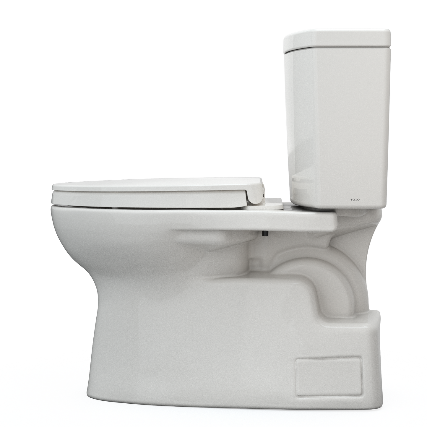 TOTO MS474124CUFG#11 Vespin II 1G Two-Piece Elongated 1.0 GPF Universal Height Toilet with CEFIONTECT and SS124 SoftClose Seat , Colonial White