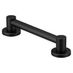 MOEN YG0412BL Matte black 12" designer grab bar - Matte Black