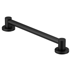 MOEN YG0418BL Matte black 18" designer grab bar - Matte Black
