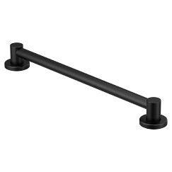 MOEN YG0424BL Matte black 24" designer grab bar - Matte Black