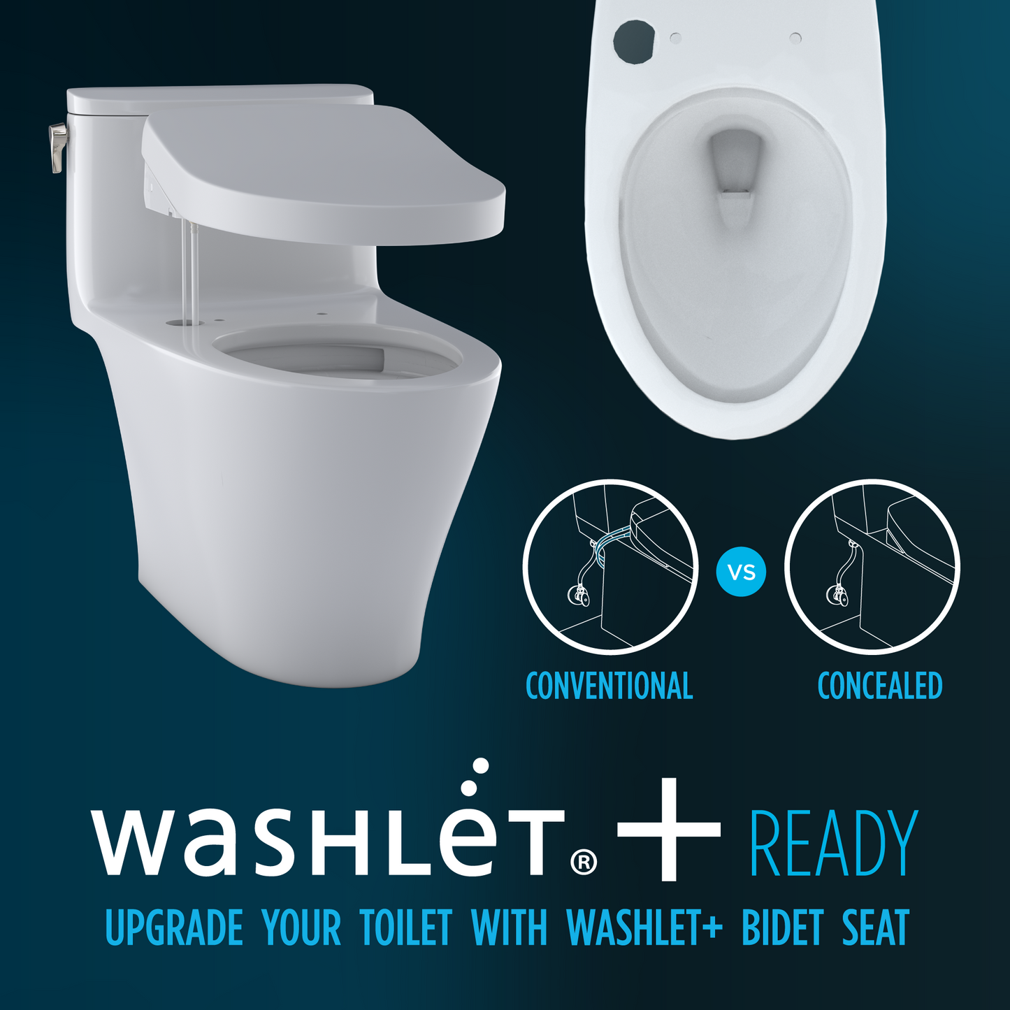 TOTO MS646234CEMFGN#01 Aquia IV One-Piece Elongated Dual Flush 1.28 and 0.9 GPF Universal Height , Cotton White