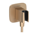HANSGROHE 26887141 FixFit Q Wall Outlet with Handshower Holder - Brushed Bronze