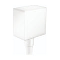HANSGROHE 26455701 FixFit Wall Outlet Square with Check Valves - Matte White
