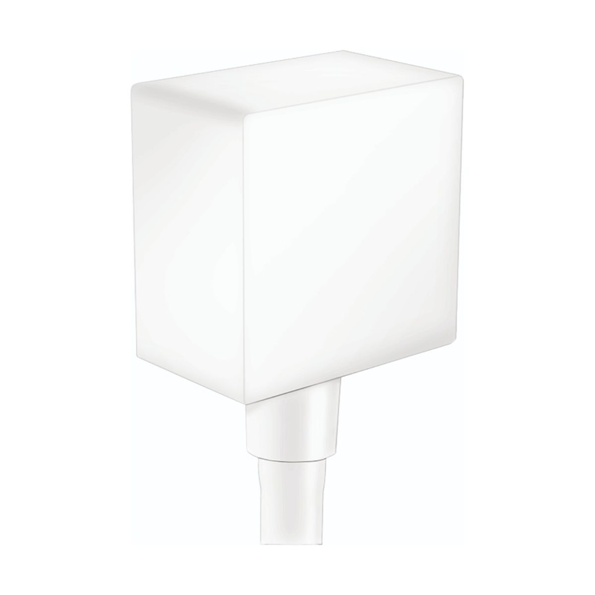 HANSGROHE 26455701 FixFit Wall Outlet Square with Check Valves - Matte White
