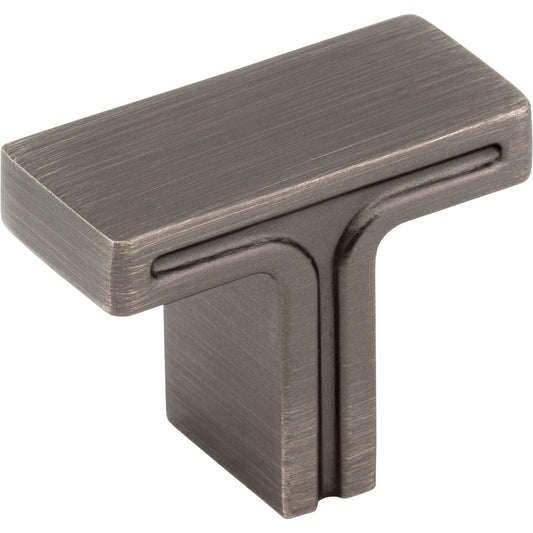 JEFFREY ALEXANDER 867BNBDL Anwick 1-3/8" Length Bar Knob - Brushed Pewter