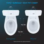 TOTO SS154#03 Traditional Softclose Slow Close Elongated Toilet Seat And Lid - Bone