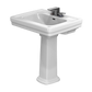 TOTO LPT530.4N#01 Promenade 27-1/2" x 22-1/4" Rectangular Pedestal Bathroom Sink for 4 inch Center Faucets , Cotton White