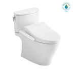 TOTO MW4423074CUFG#01 Washlet+ Nexus 1G Two-Piece Elongated 1.0 Gpf Toilet With C2 Bidet Seat - Cotton White