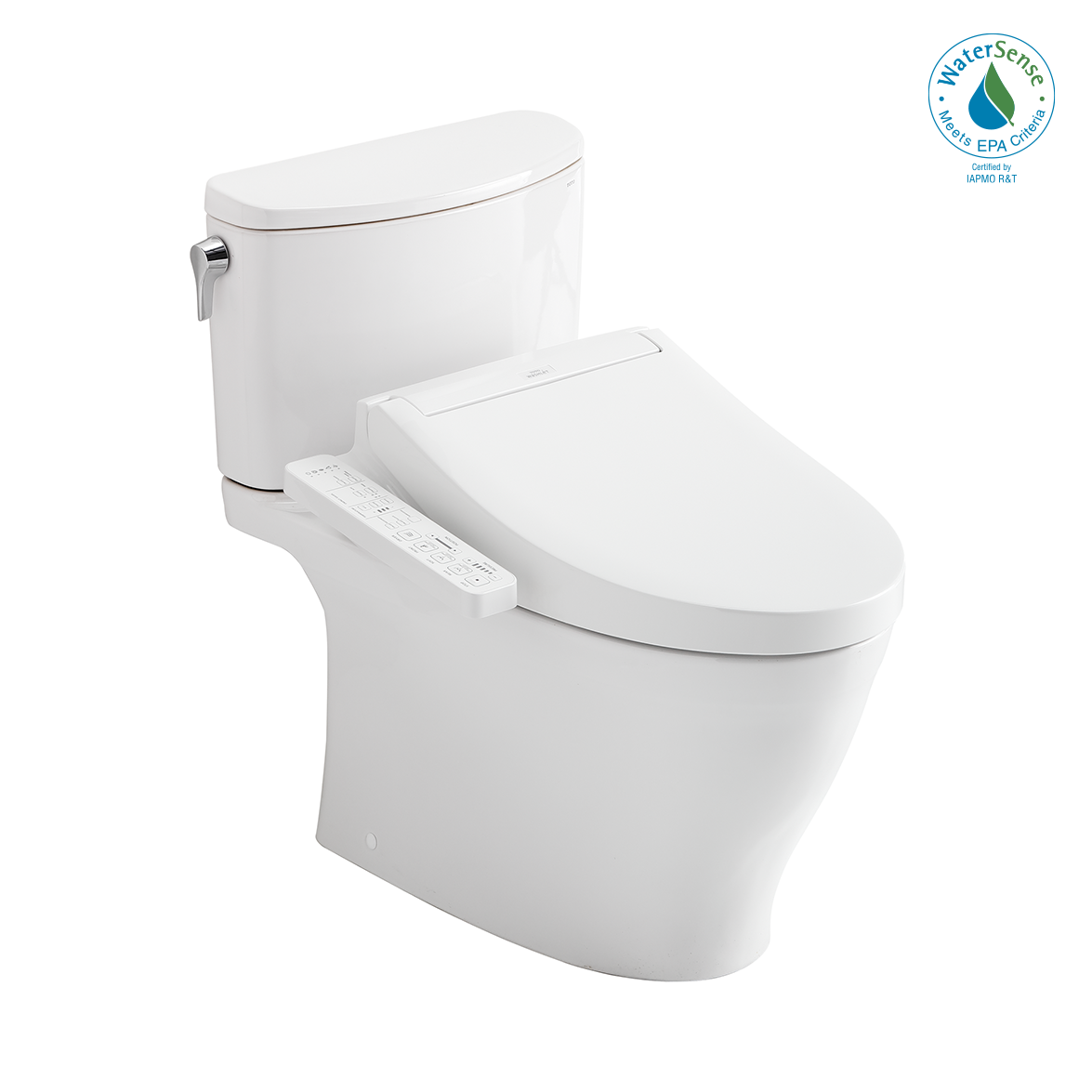 TOTO MW4423074CUFG#01 Washlet+ Nexus 1G Two-Piece Elongated 1.0 Gpf Toilet With C2 Bidet Seat - Cotton White