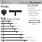 TOP KNOBS TK3238BLK Burnham 12" Center to Center Bar Pull - Flat Black