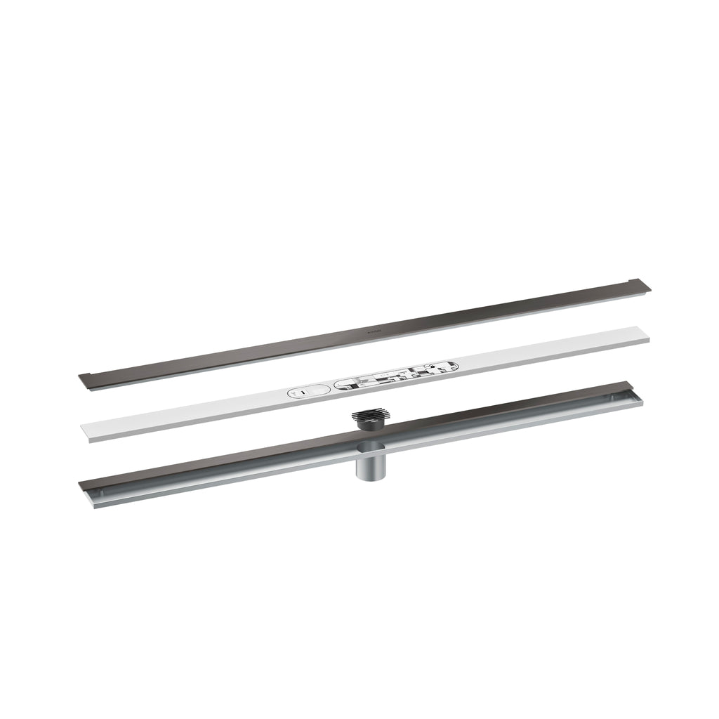 AXOR 42528341 Drains Wall Installation 39 3/8" - Brushed Black Chrome
