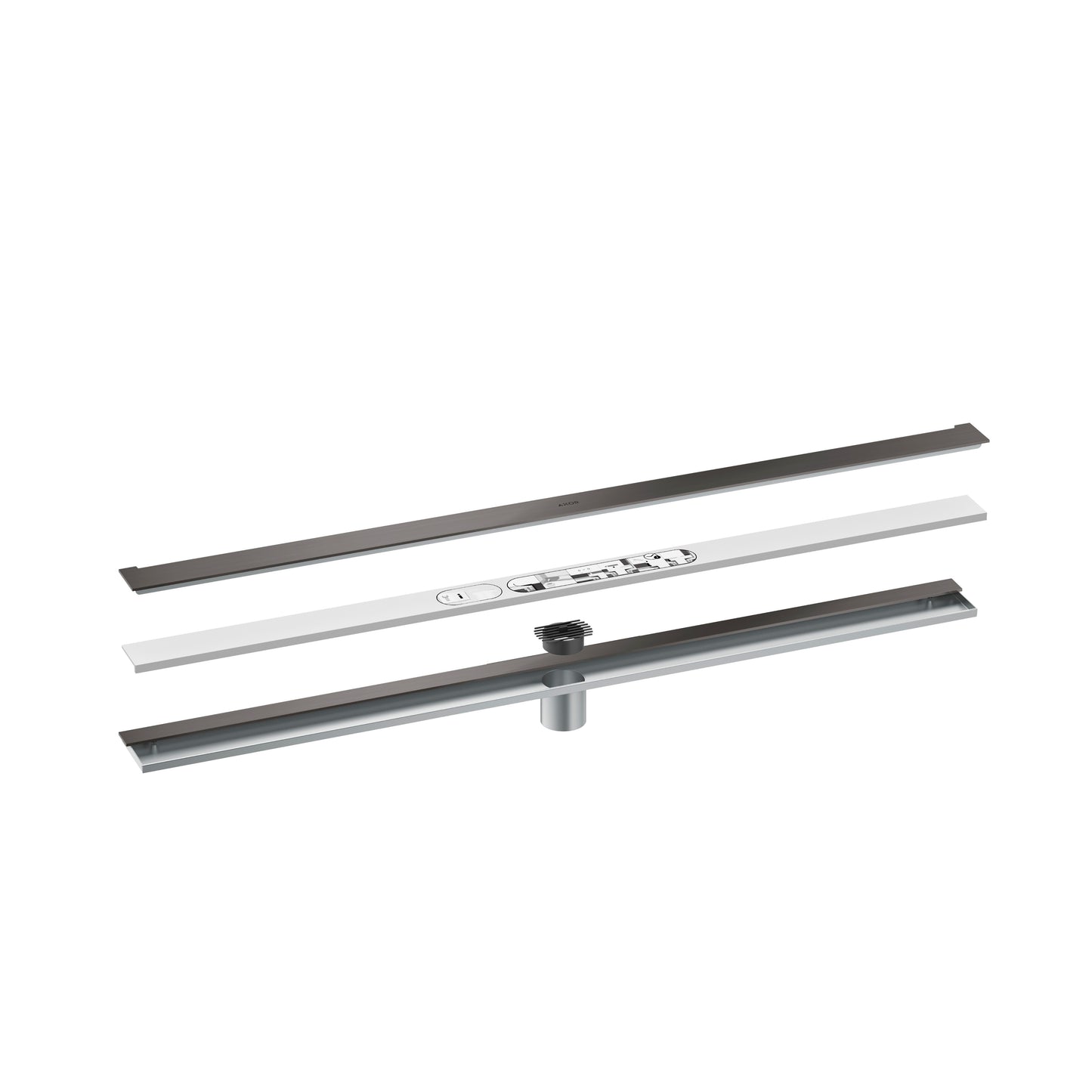 AXOR 42528341 Drains Wall Installation 39 3/8" - Brushed Black Chrome