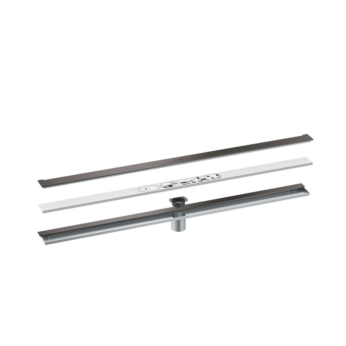 AXOR 42528341 Drains Wall Installation 39 3/8" - Brushed Black Chrome
