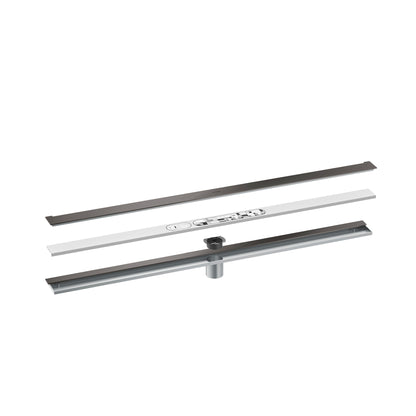 AXOR 42528341 Drains Wall Installation 39 3/8" - Brushed Black Chrome