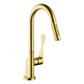 AXOR 39836251 Citterio Prep Kitchen Faucet 2-Spray Pull-Down, 1.75 GPM - Brushed Gold Optic