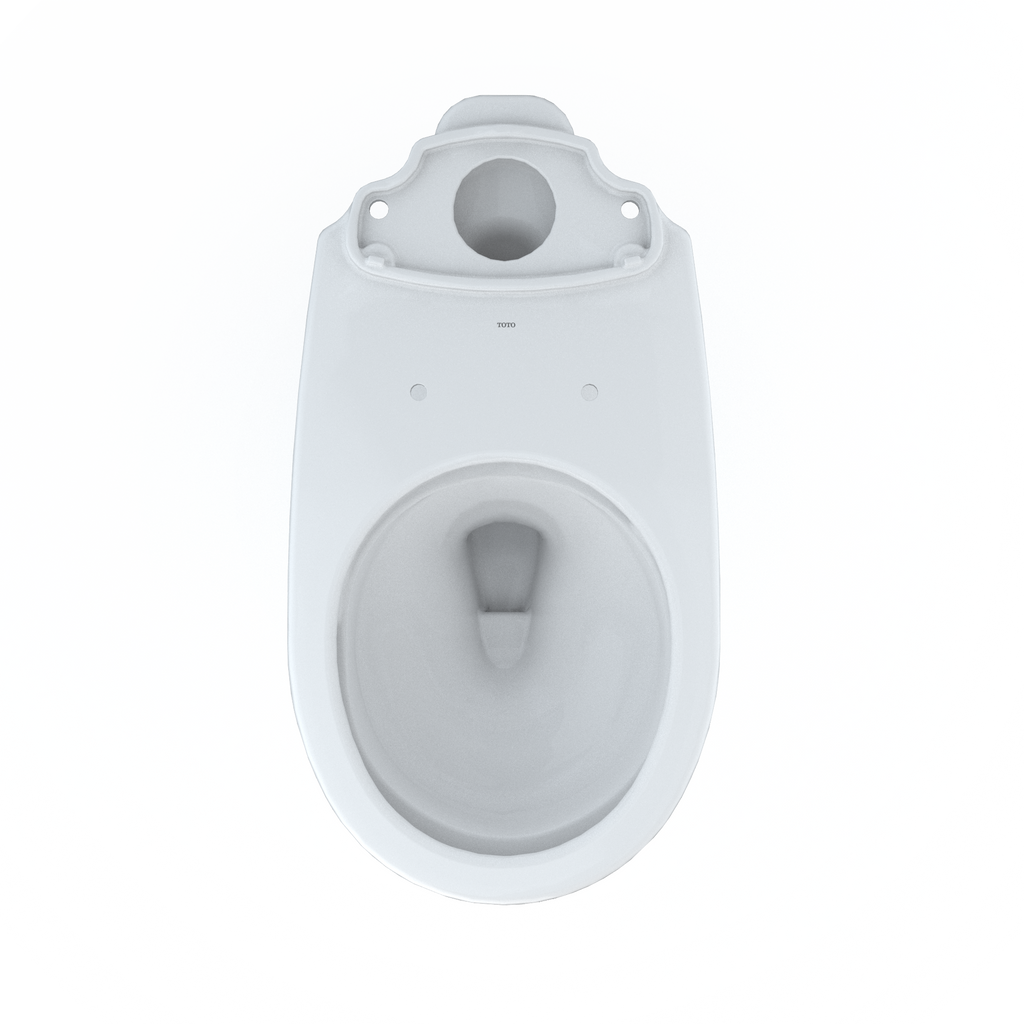 TOTO C775CEFG#01 Drake Round Tornado Flush Toilet Bowl With Cefiontect - Cotton White