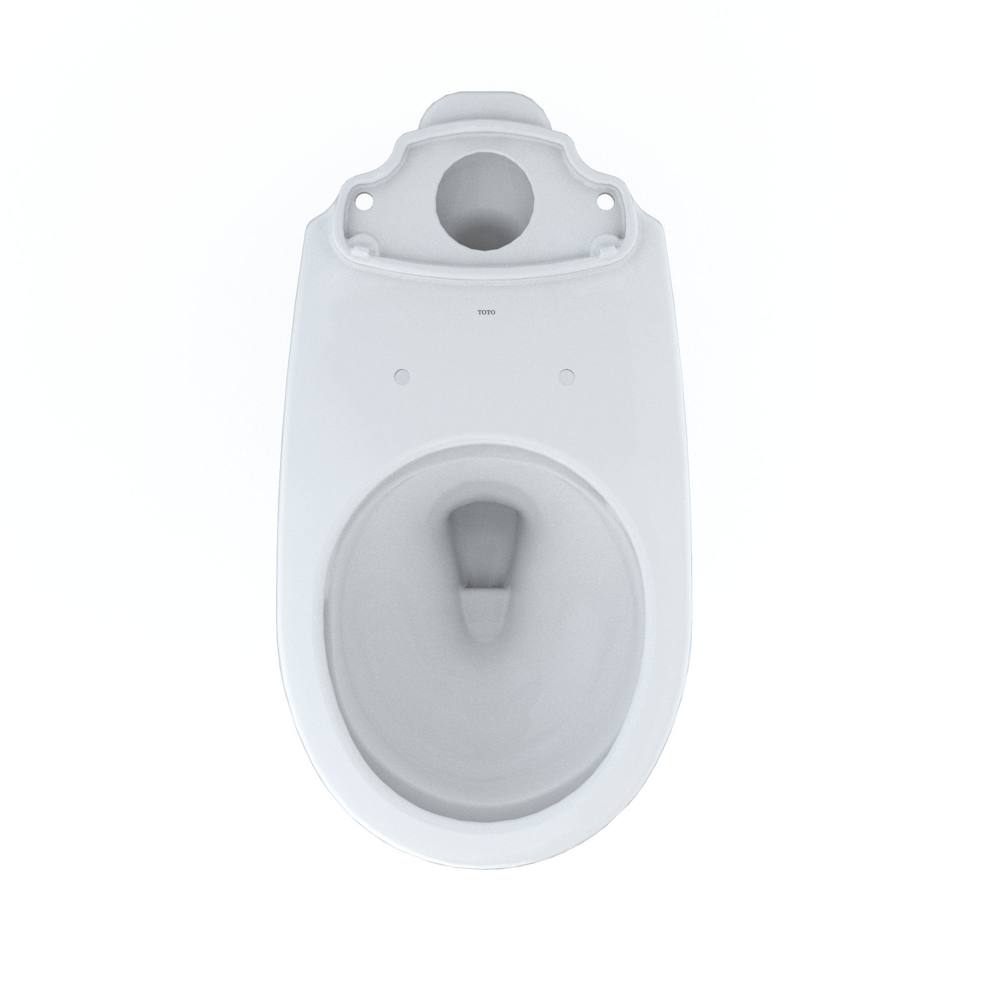 TOTO C775CEFG#01 Drake Round Tornado Flush Toilet Bowl With Cefiontect - Cotton White