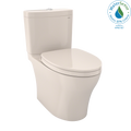 TOTO MS446124CEMFGN#12 Aquia Iv Two-Piece Elongated Dual Flush 1.28 And 0.9 Gpf Universal Height Toilet With Cefiontect - Sedona Beige