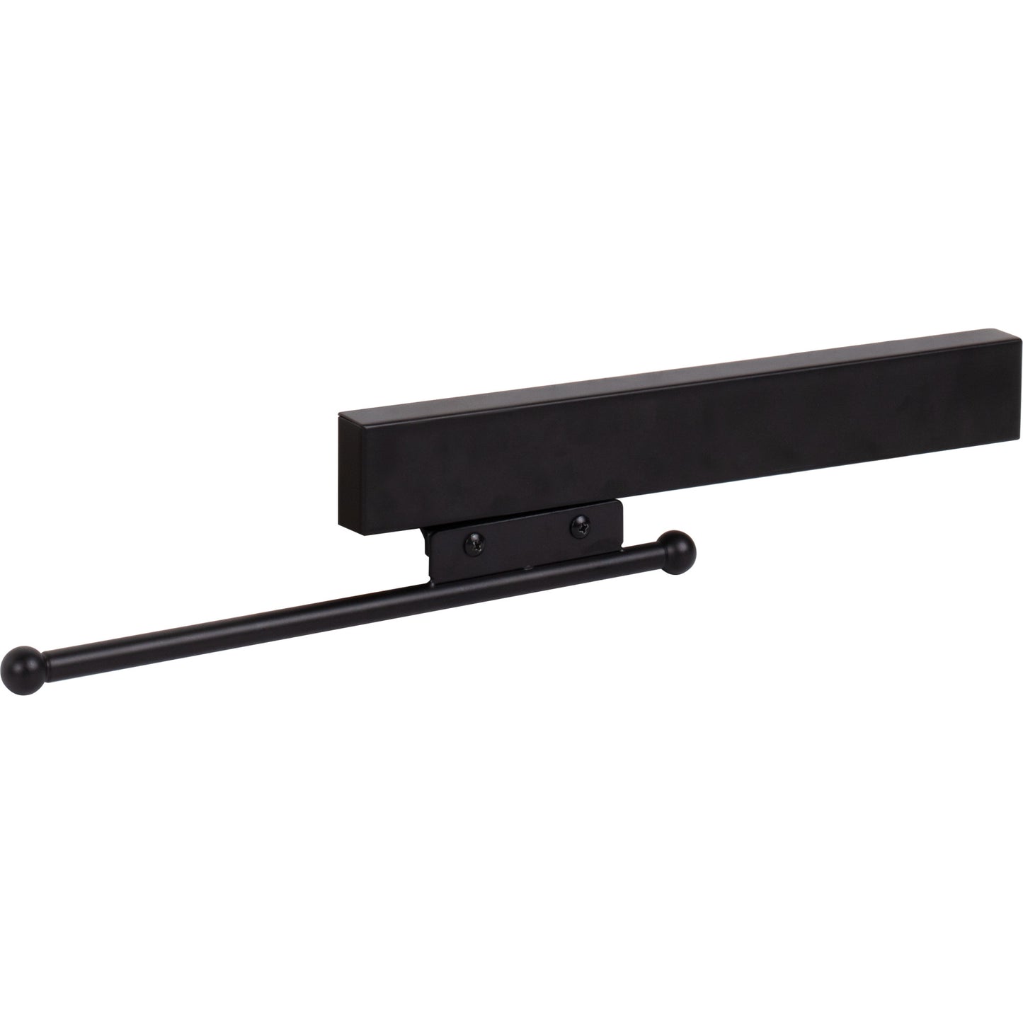 HARDWARE RESOURCES 295W-MB Matte Black 12" Sliding Valet Rod - Matte Black