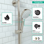 HANSGROHE 26813821 Croma Select E Handshower 110 Vario-Jet, 2.5 GPM - Brushed Nickel