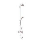 HANSGROHE 27143001 Croma Showerpipe 150 1-Jet with Tub Filler, 2.0 GPM - Chrome