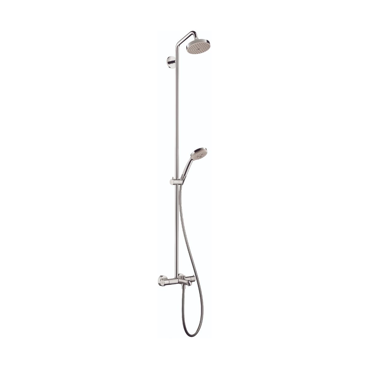 HANSGROHE 27143001 Croma Showerpipe 150 1-Jet with Tub Filler, 2.0 GPM - Chrome