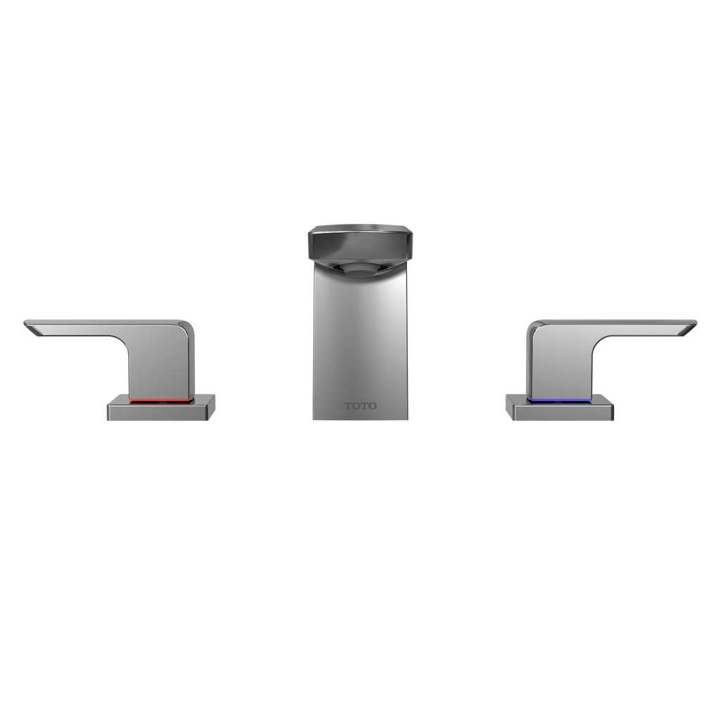 TOTO TLG02201U#CP Gr Series 1.2 Gpm Two Handle Widespread Bathroom Sink Faucet With Drain Assembly - Polished Chrome