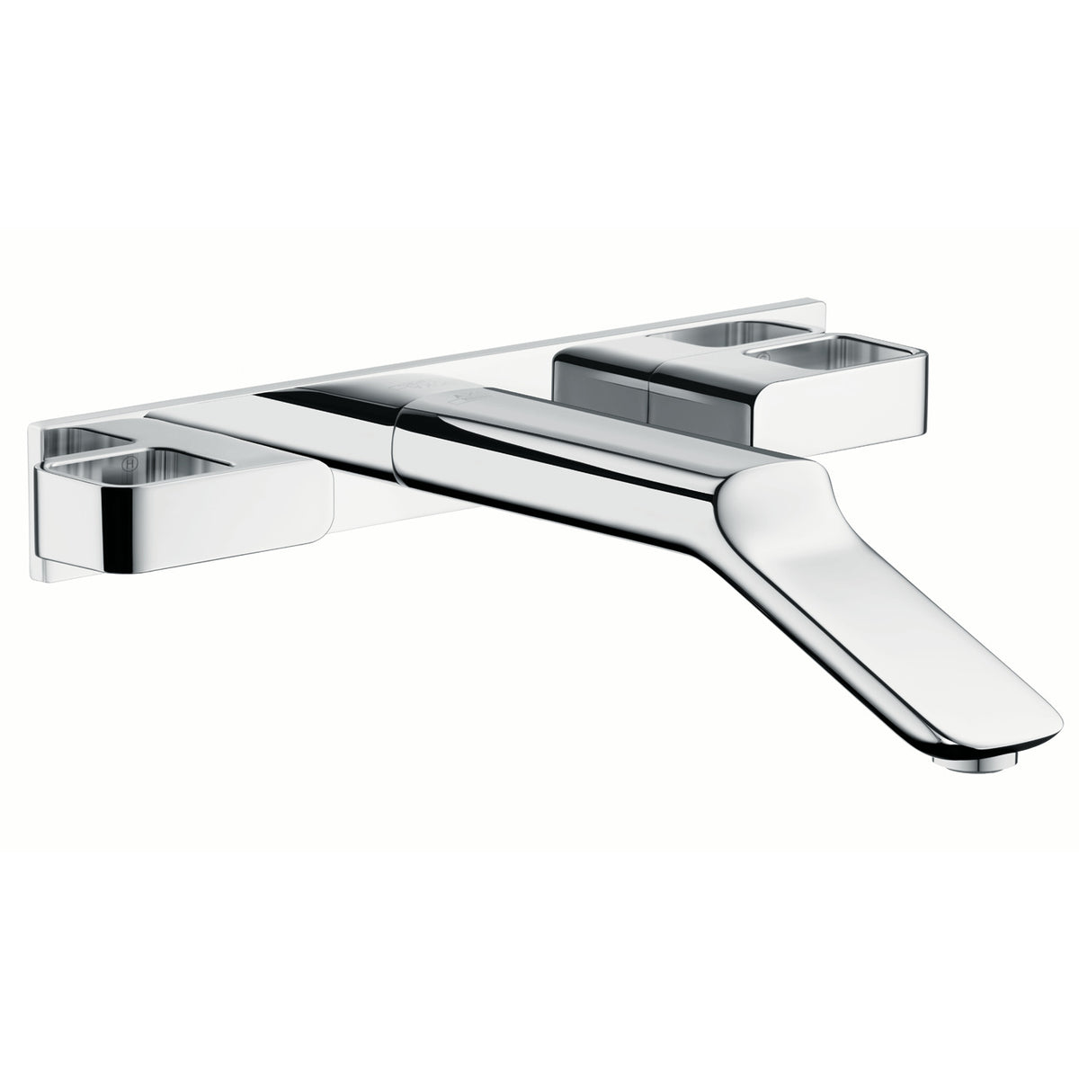 AXOR 11043001 Urquiola Wall-Mounted Widespread Faucet Trim with Base Plate, 1.2 GPM - Chrome
