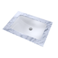 TOTO LT542G#01 19" x 12-3/8" Rectangular Undermount Bathroom Sink with CEFIONTECT , Cotton White