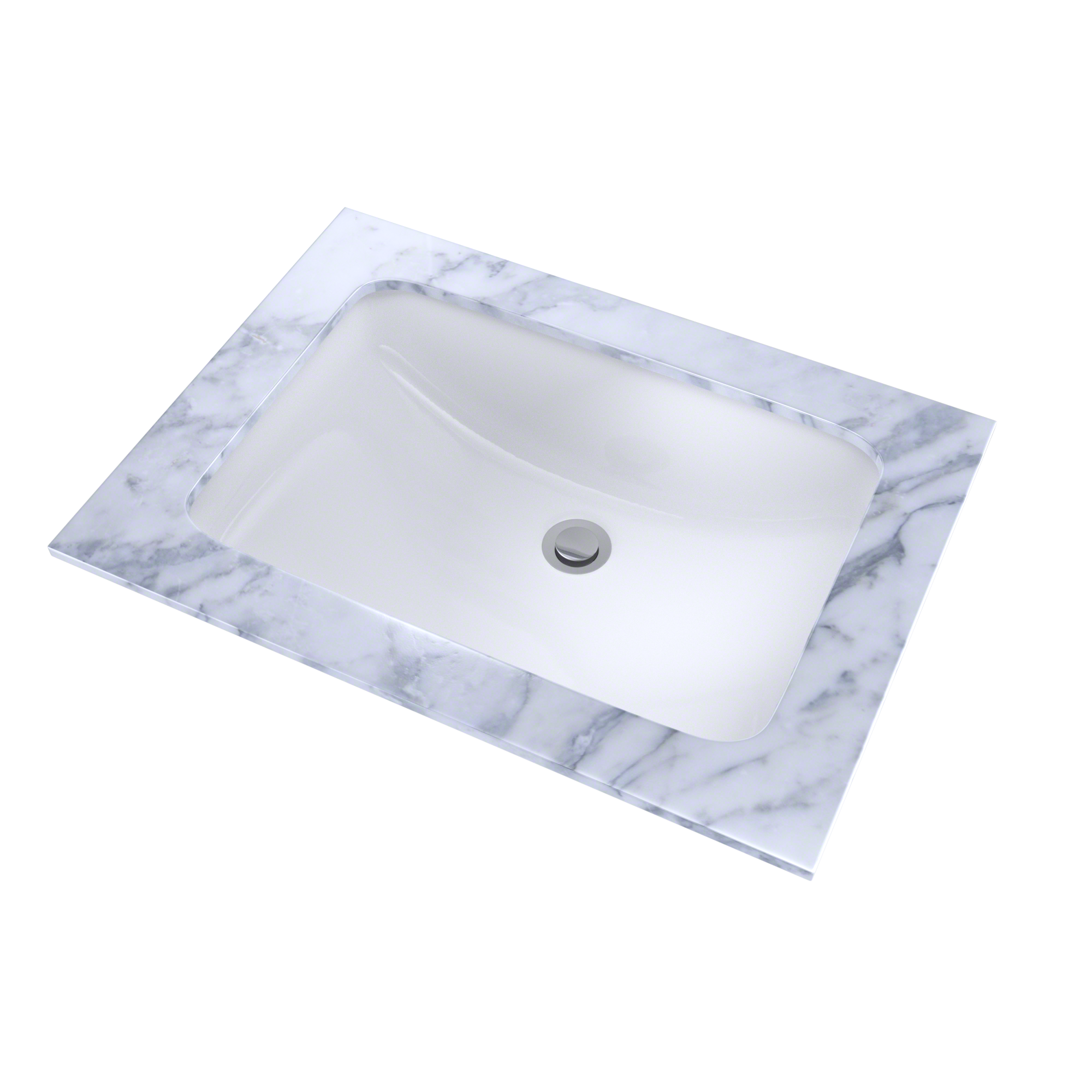 TOTO LT542G#01 19" X 12-3/8" Rectangular Undermount Bathroom Sink With Cefiontect - Cotton White
