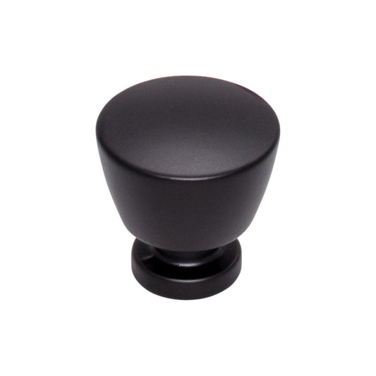 TOP KNOBS TK961BLK Allendale 1 1/4" Diameter Round Knob , Flat Black