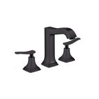 HANSGROHE 31331671 Metropol Classic Widespread Faucet 160 with Lever Handles and Pop-Up Drain, 1.2 GPM - Matte Black
