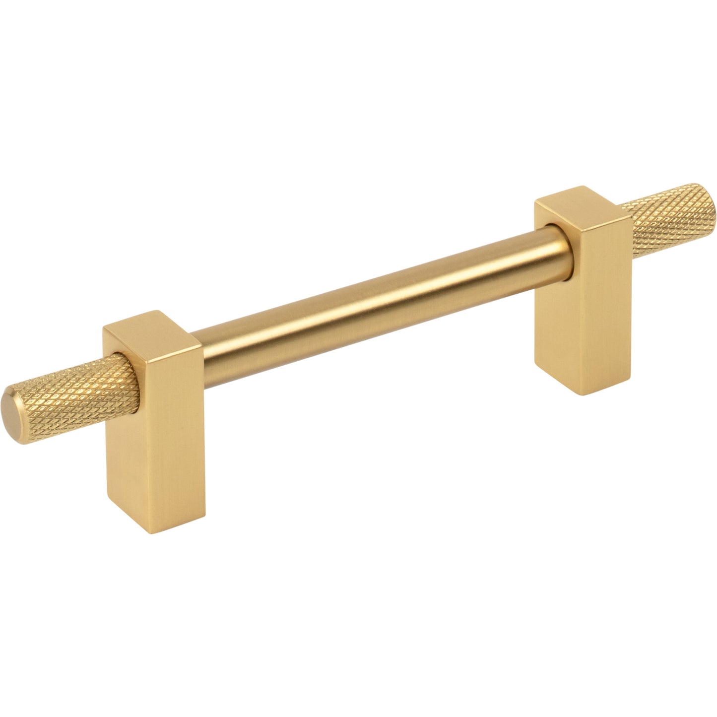 JEFFREY ALEXANDER 698-96BG Larkin Knurled Ends 96 mm Center-to-Center Bar Pull - Brushed Gold