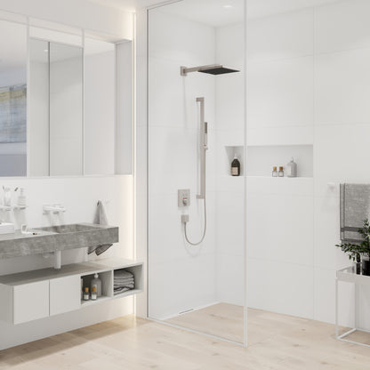 HANSGROHE 24337821 Pulsify E Showerarm E,15" - Brushed Nickel