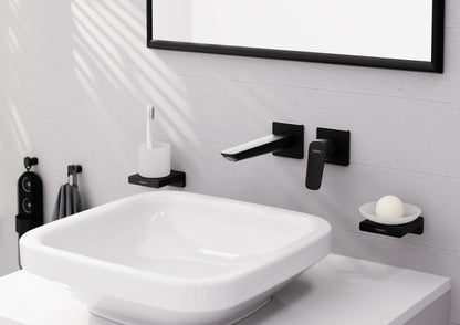 HANSGROHE 71256671 Logis Fine Wall-Mounted Single-Handle Faucet Trim, 1.2 GPM - Matte Black