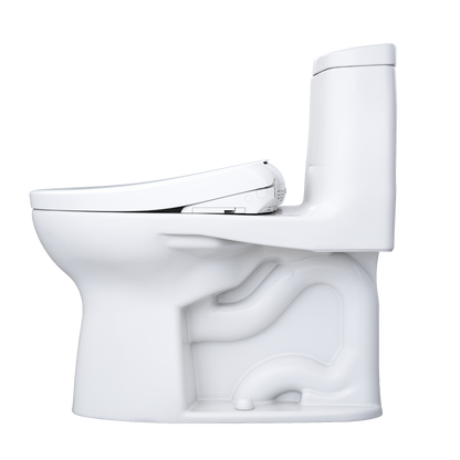 TOTO MW6044726CUFG#01 Washlet+ Ultramax Ii 1G One-Piece Elongated 1.0 Gpf Toilet And Washlet+ S7 Contemporary Bidet Seat - Cotton White