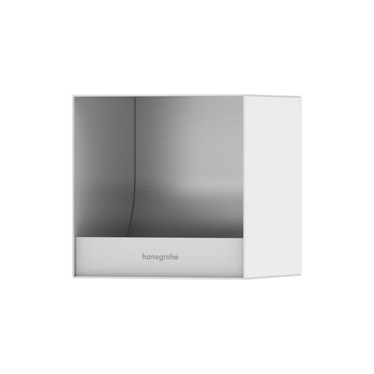 HANSGROHE 56065700 XtraStoris Original Recessed Toilet Paper Holder 6"x 6"x 5.5" - Matte White